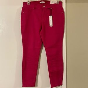 d. jeans High waist, ankle length, hot pink, skinny pants